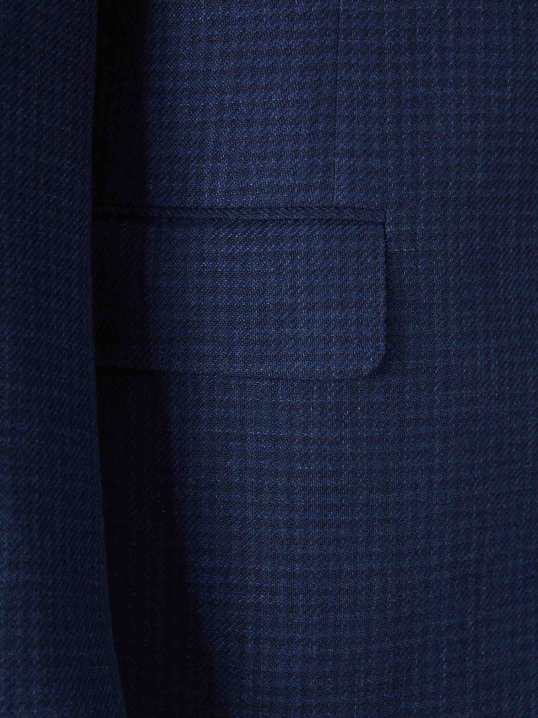 Outlet online Canali Hombre Americana Pata de Gallo color Azul Marino sku 302-003549 01 - Foto 4