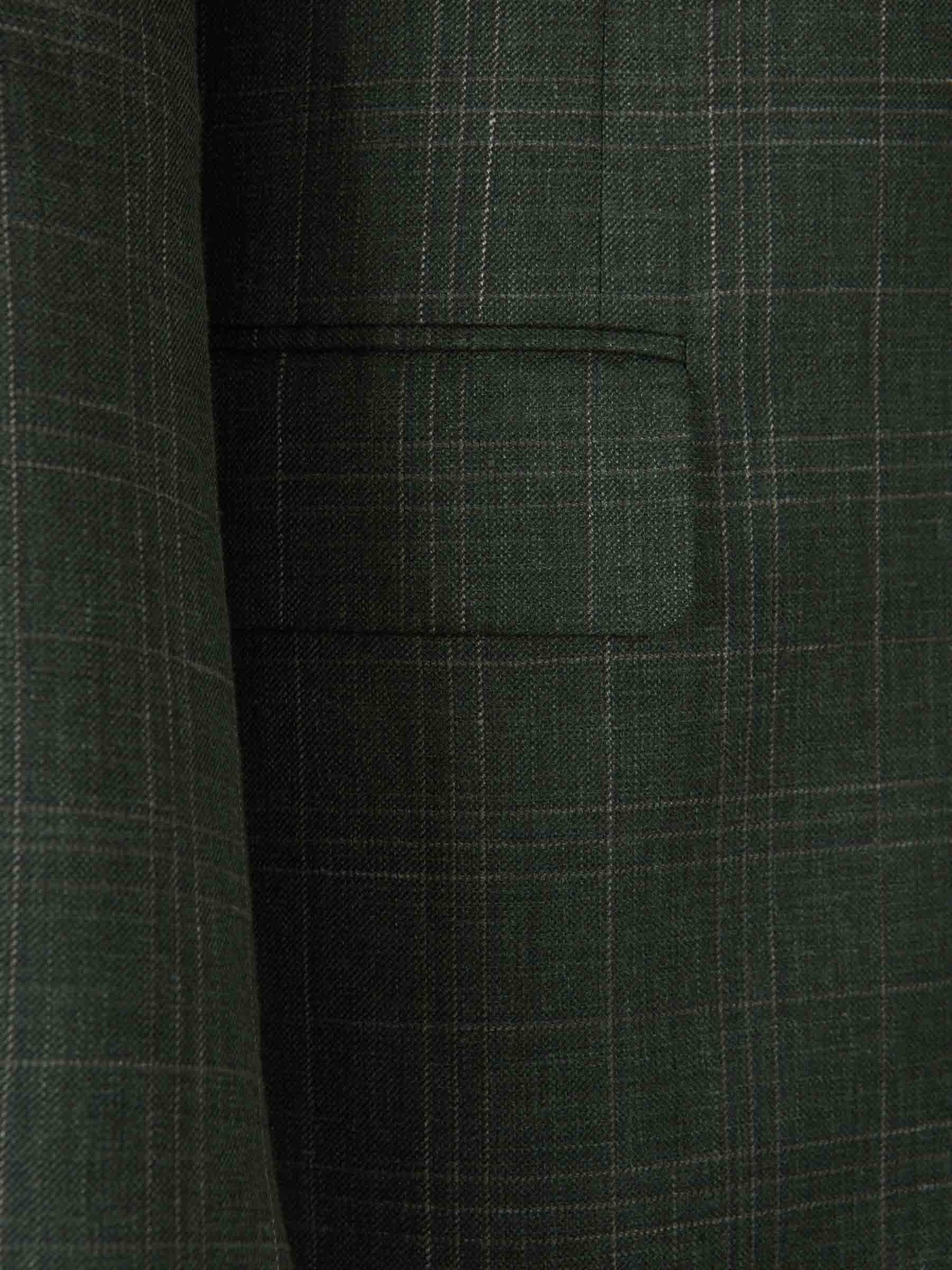 Outlet online Canali Hombre Americana Cuadro Fino color Verde Oscuro sku 302-003552 01 - Foto 4