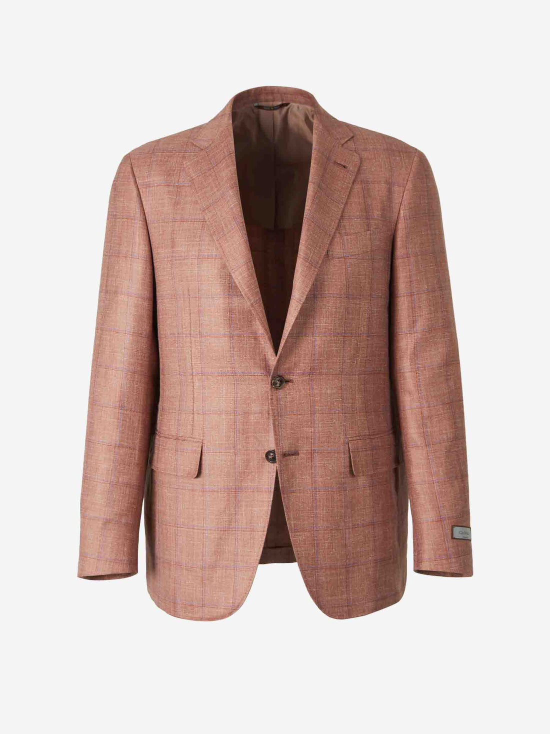 Canali Hombre Barcelona Americana Cachemira Lino Seda color Terracota sku 302-003553 01 - Foto 1