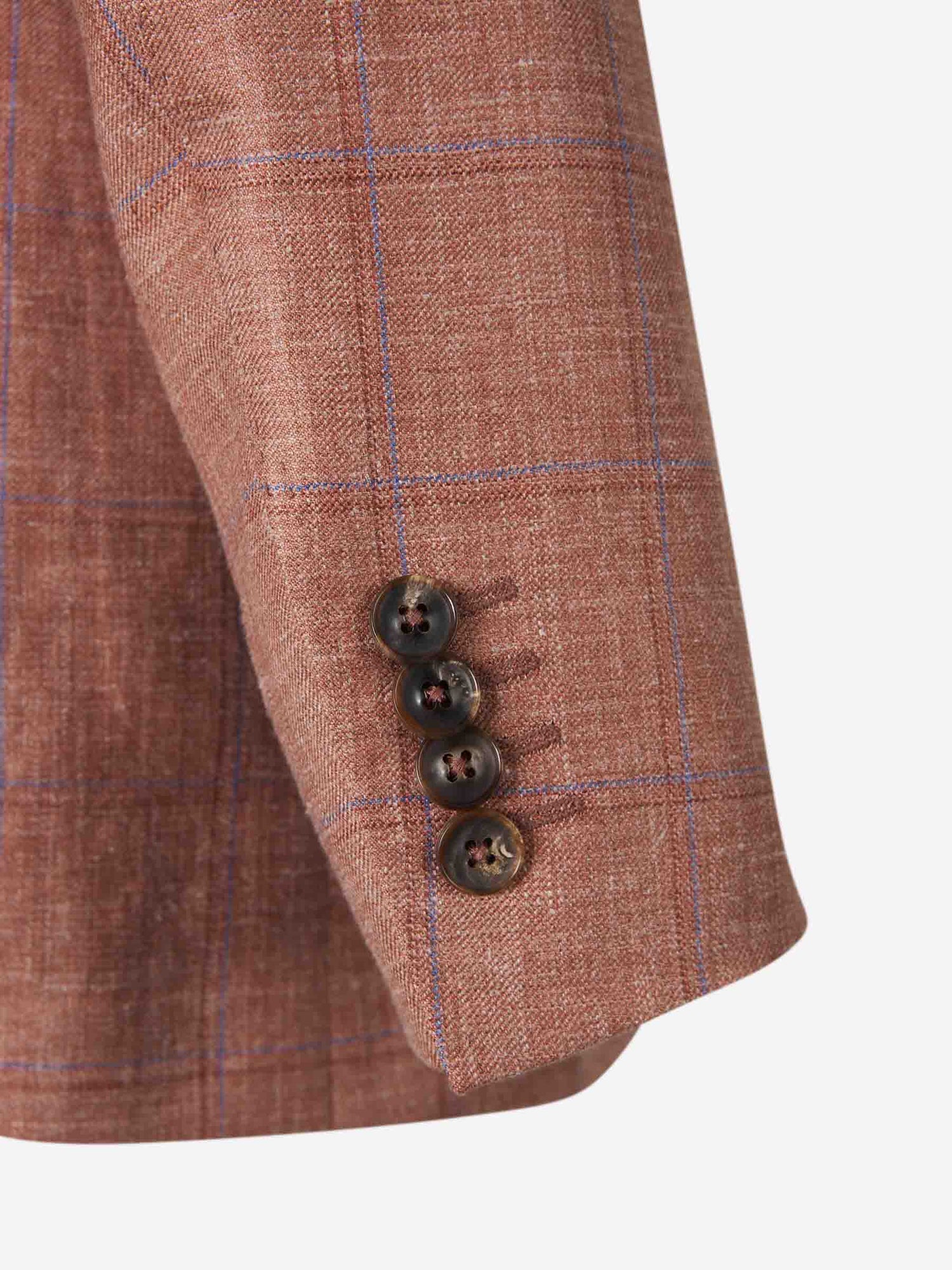 Canali Hombre Barcelona Americana Cachemira Lino Seda color Terracota sku 302-003553 01 - Foto 5