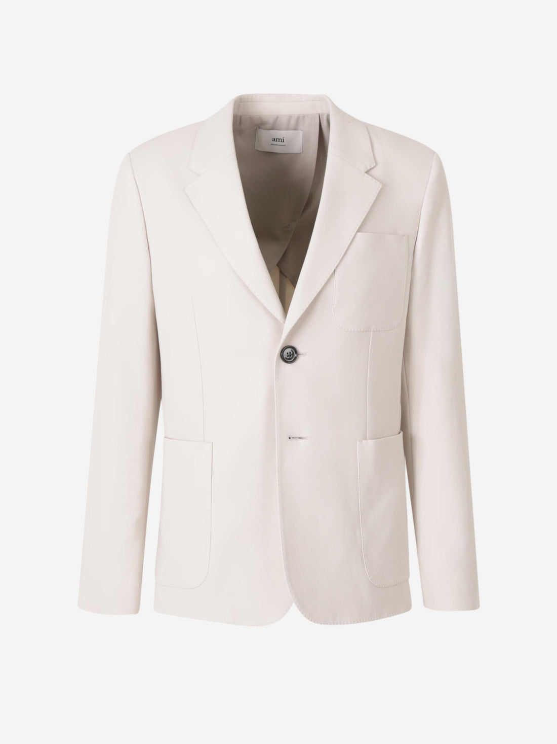 Ami Paris Hombre Barcelona Americana Cruzada Lana color Beige sku 302-003560 01 - Foto 1