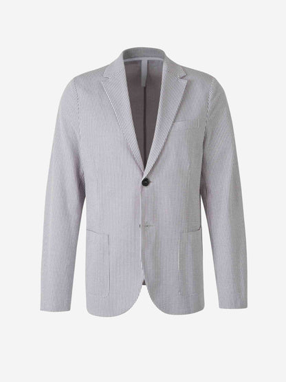 Harris Wharf Hombre Barcelona Americana Texturizada Algodón color Gris Piedra sku 302-003569 01 - Foto 1