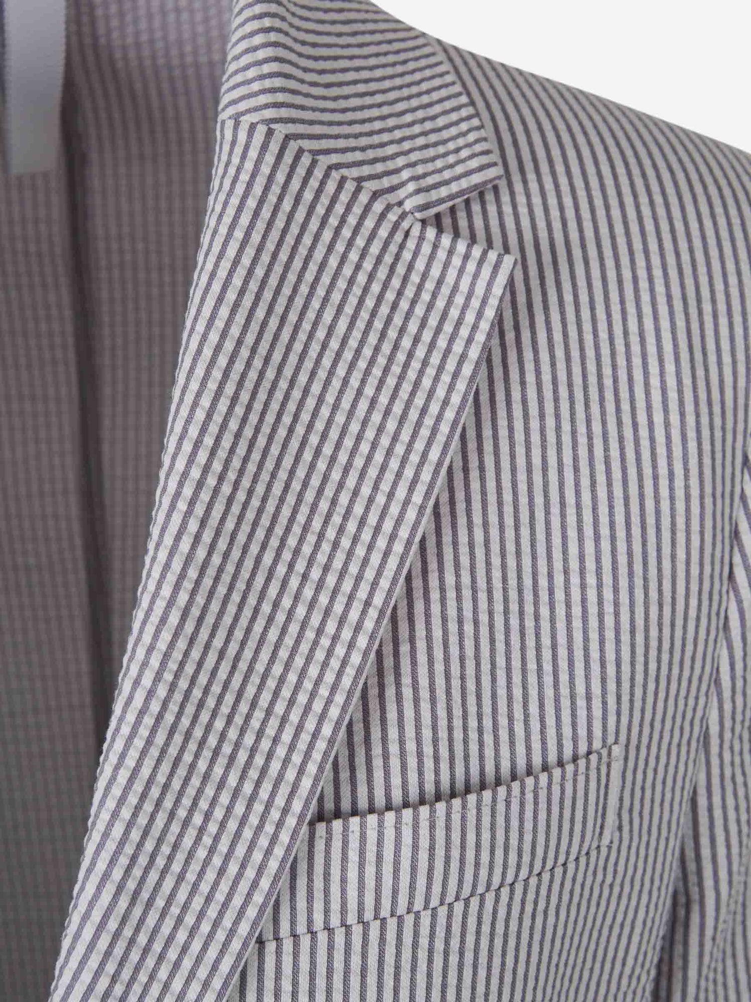 Harris Wharf Hombre Barcelona Americana Texturizada Algodón color Gris Piedra sku 302-003569 01 - Foto 3