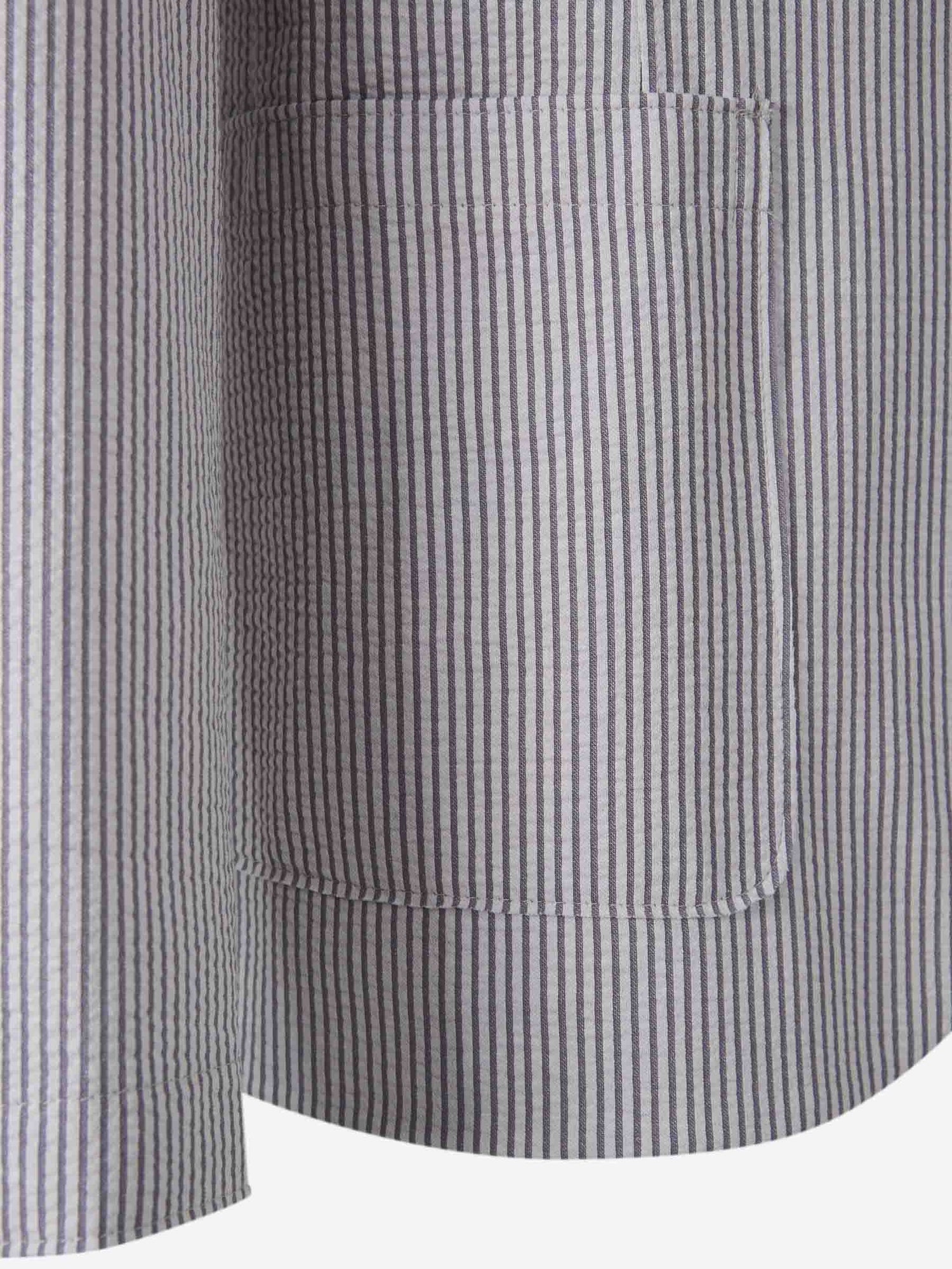 Harris Wharf Hombre Barcelona Americana Texturizada Algodón color Gris Piedra sku 302-003569 01 - Foto 4