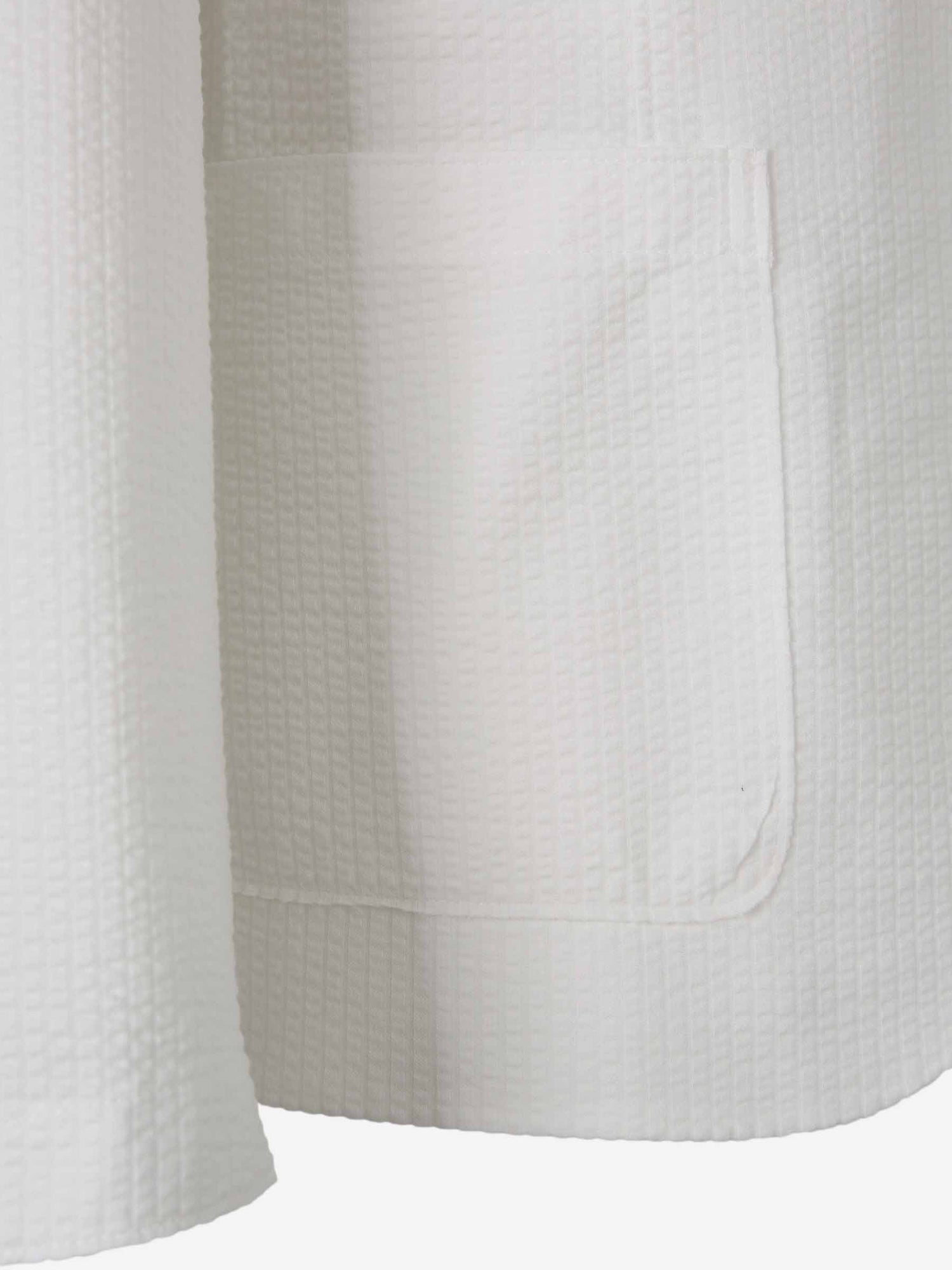 Harris Wharf Hombre Barcelona Americana Texturizada Algodón color Blanco sku 302-003569 02 - Foto 4
