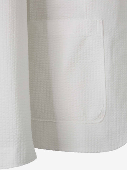 Harris Wharf Hombre Barcelona Americana Texturizada Algodón color Blanco sku 302-003569 02 - Foto 4