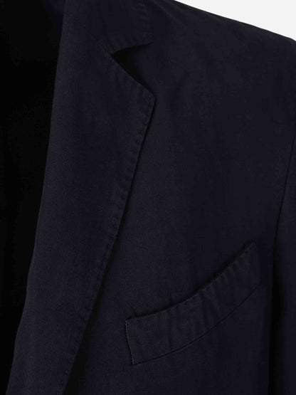 Officine Générale Hombre Barcelona Americana Recta Lino color Azul Marino sku 302-003575 01 - Foto 3