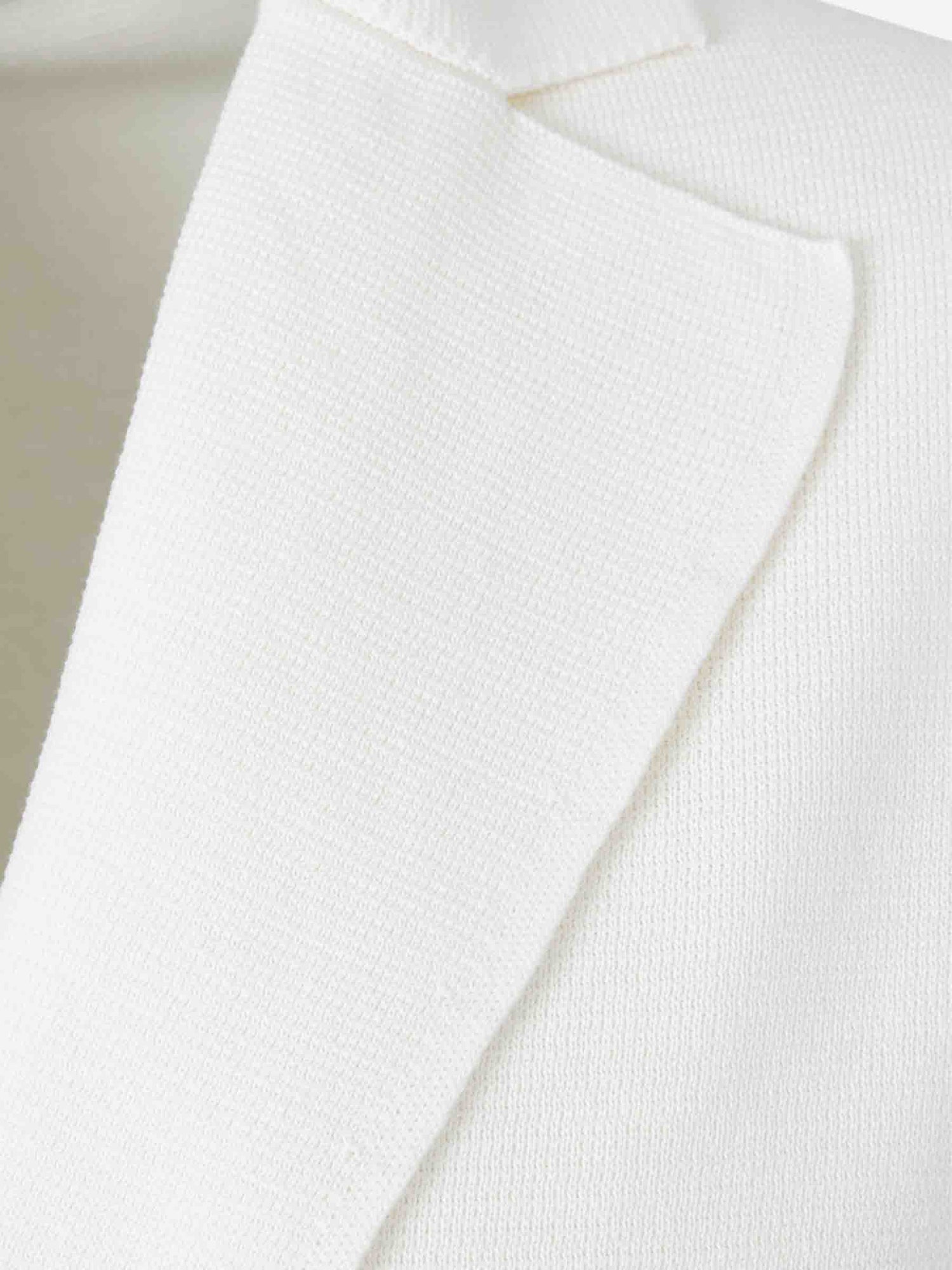 Outlet online Santa Eulalia Hombre Americana Tricot Cruzada color Blanco sku 302-003579 01 - Foto 4