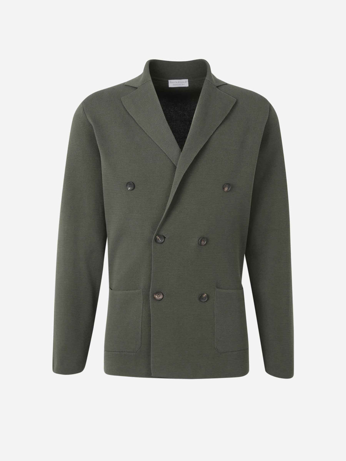 Outlet online Santa Eulalia Hombre Americana Tricot Cruzada color Verde Oscuro sku 302-003579 02 - Foto 1