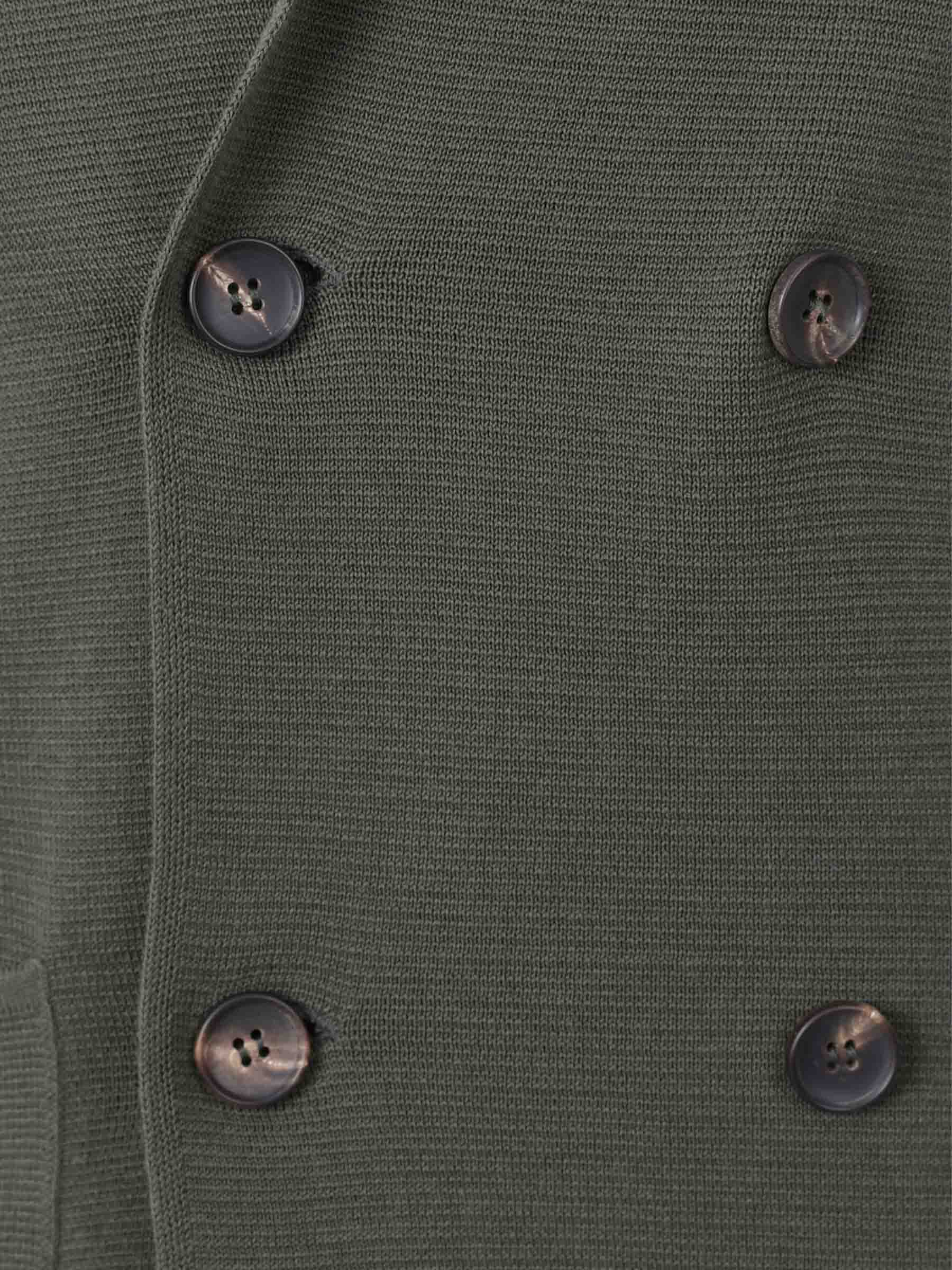 Outlet online Santa Eulalia Hombre Americana Tricot Cruzada color Verde Oscuro sku 302-003579 02 - Foto 3