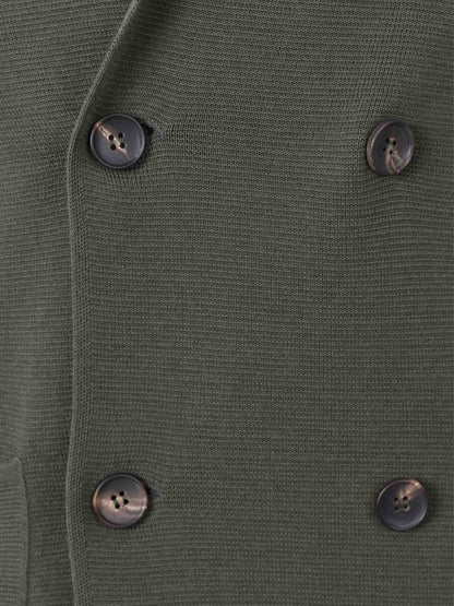 Outlet online Santa Eulalia Hombre Americana Tricot Cruzada color Verde Oscuro sku 302-003579 02 - Foto 3