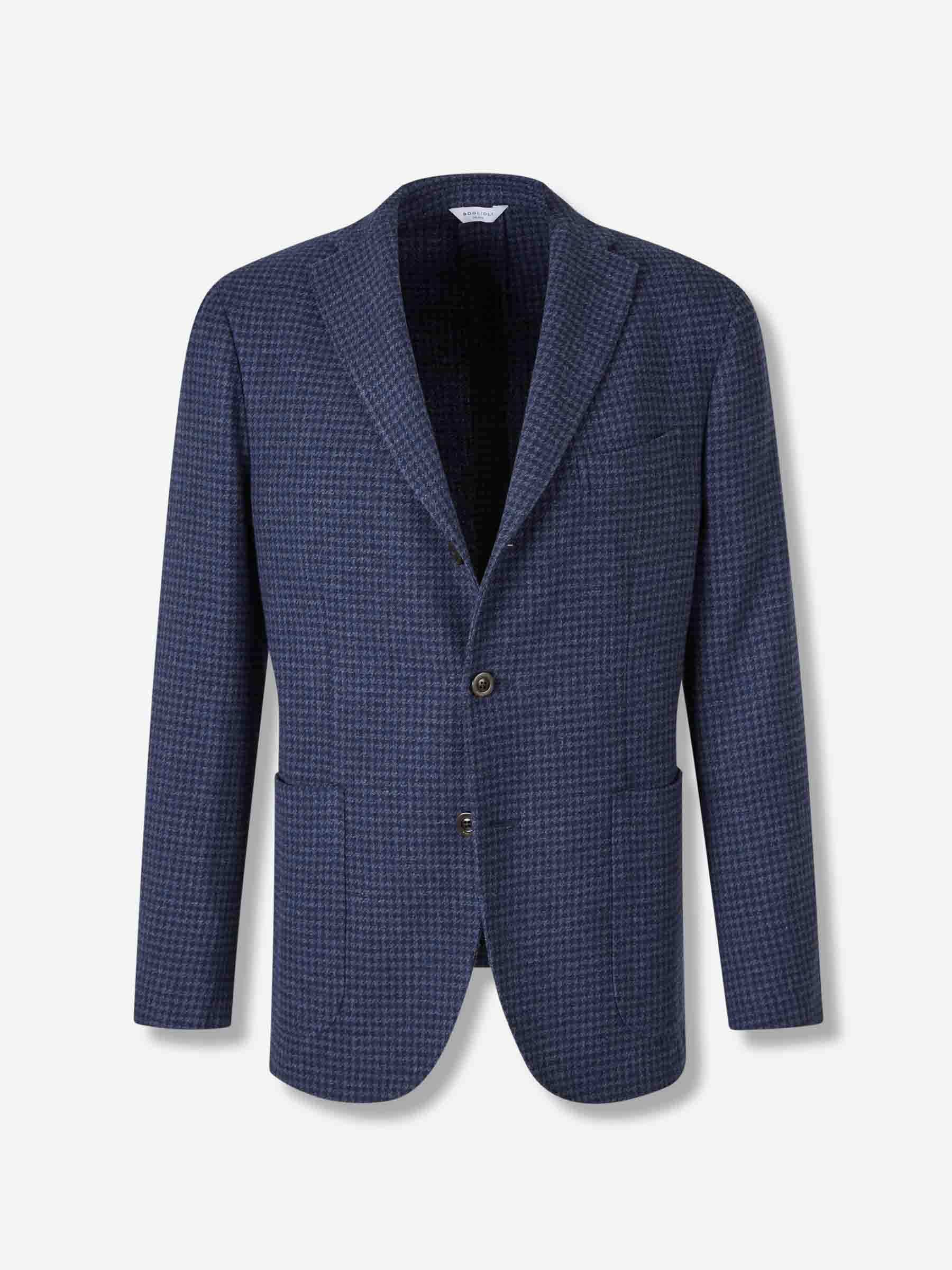 Outlet online Boglioli Hombre Americana Recta Lana color Azul Marino sku 302-003591 01 - Foto 1