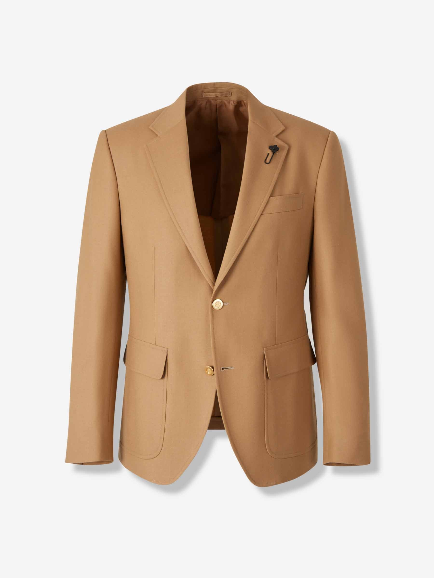 Outlet online Lardini Hombre Americana Recta Lana color Camel sku 302-003606 01 - Foto 1