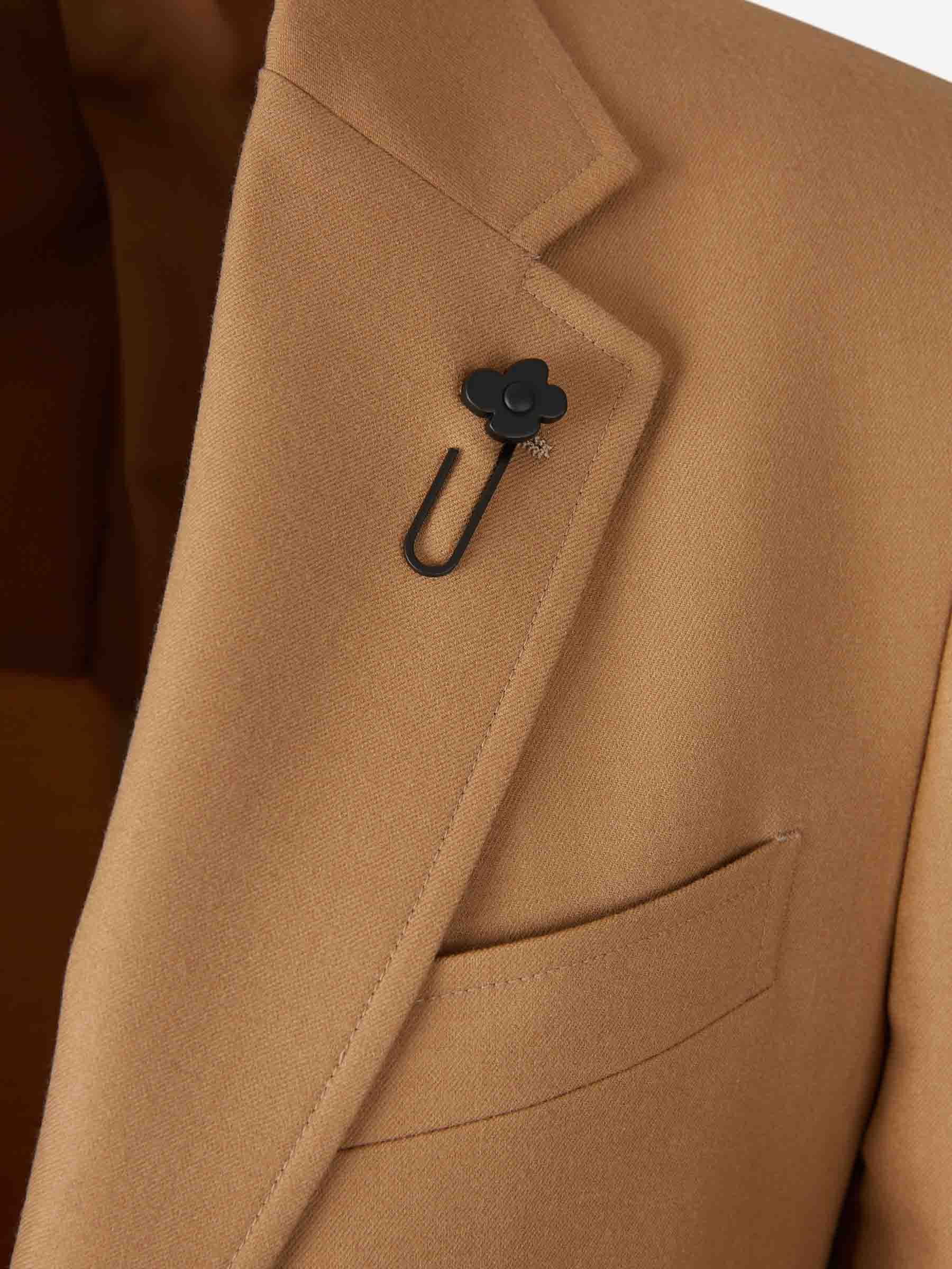 Outlet online Lardini Hombre Americana Recta Lana color Camel sku 302-003606 01 - Foto 3