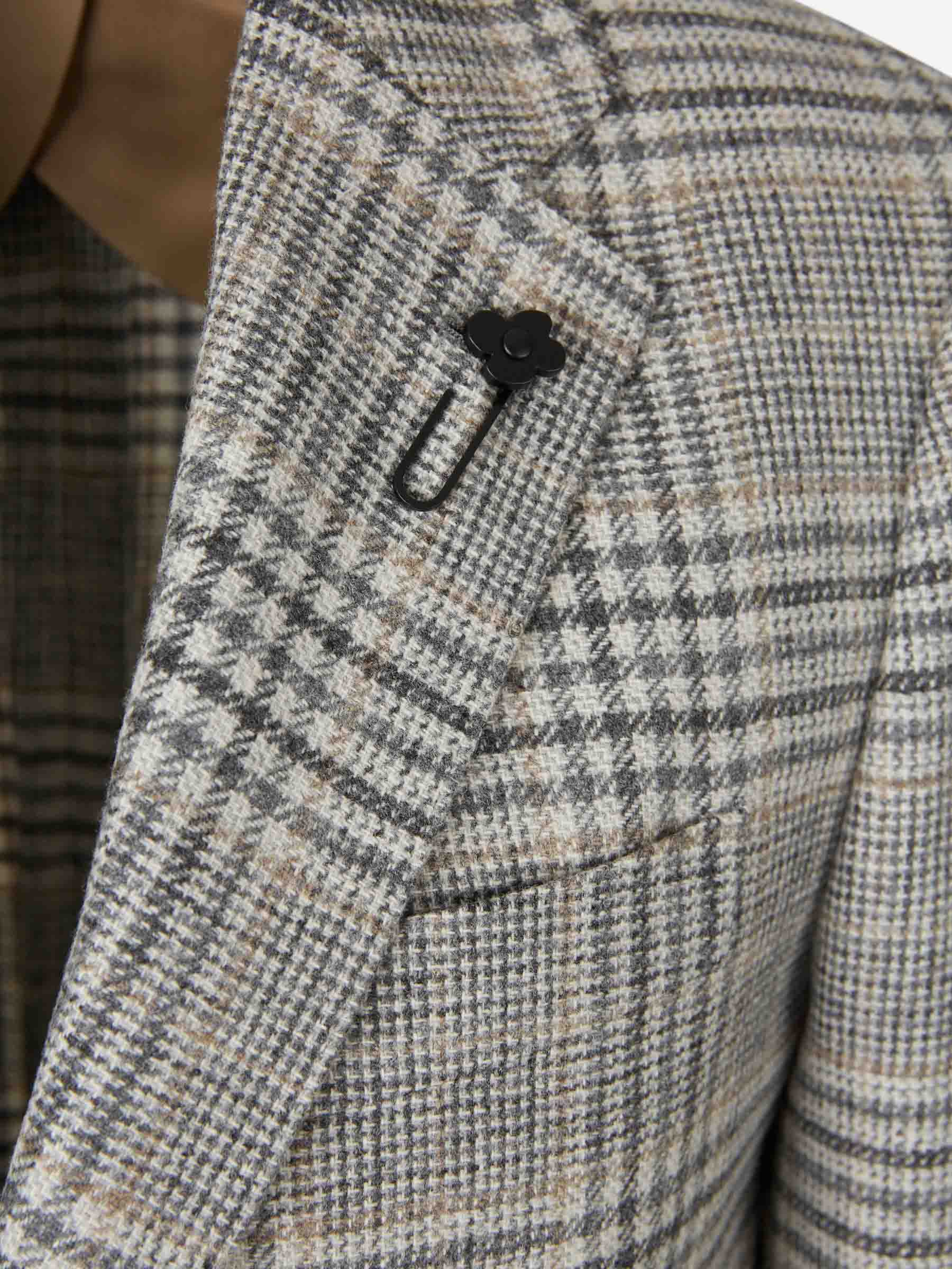 Outlet online Lardini Hombre Americana Recta Lana color Gris sku 302-003607 01 - Foto 3