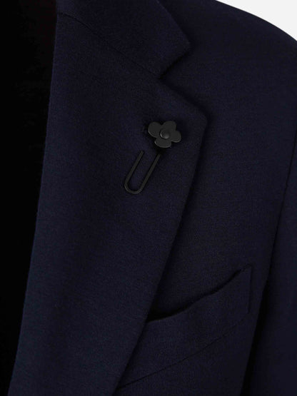 Outlet online Lardini Hombre Americana Recta Lana color Azul Marino sku 302-003608 01 - Foto 3