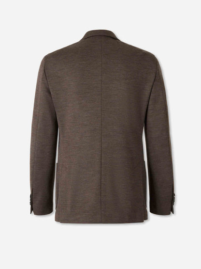 Lardini Hombre Barcelona Americana Recta Lana color Marrón Oscuro sku 302-003608 02 - Foto 2