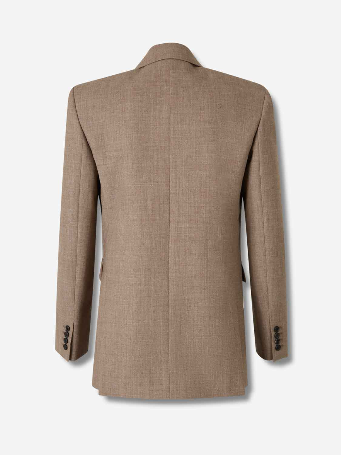 Outlet online Saint Laurent Hombre Americana Cruzada Lana color Beige sku 302-003621 01 - Foto 2