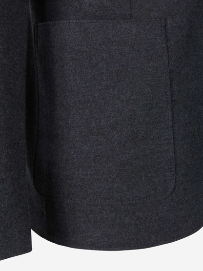 Outlet online Harris Wharf Hombre Americana Ligera Lana color Gris Antracita sku 302-003628 01 - Foto 4