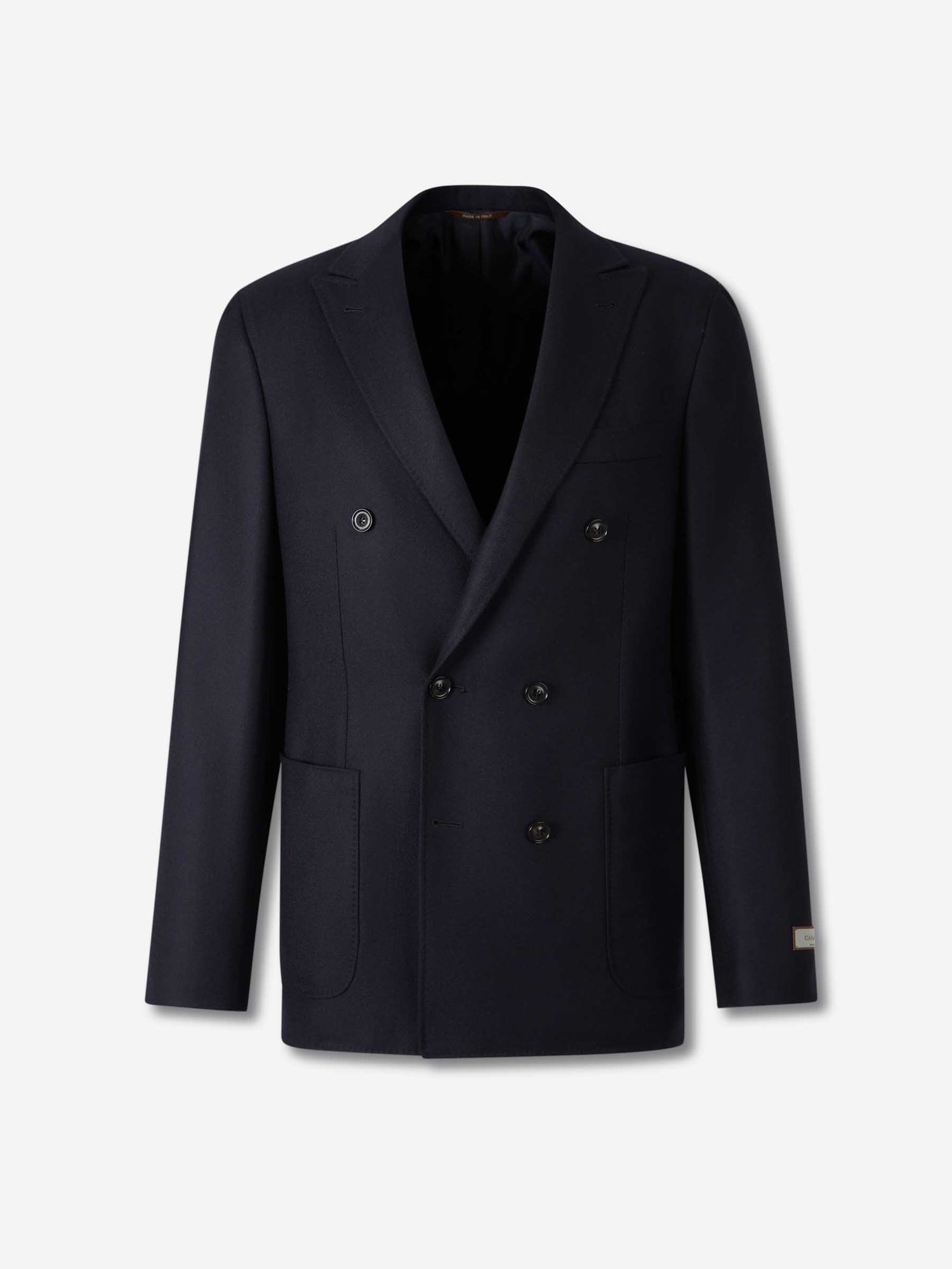 Outlet online Canali Hombre Americana Cruzada Cachemira color Azul Noche sku 302-003632 01 - Foto 1