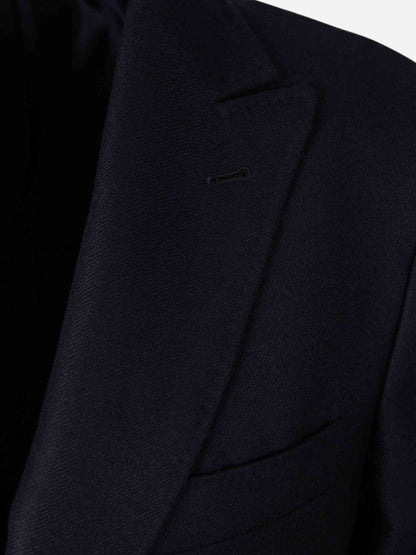 Outlet online Canali Hombre Americana Cruzada Cachemira color Azul Noche sku 302-003632 01 - Foto 3