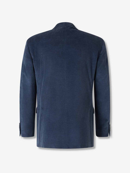 Outlet online Canali Hombre Americana Recta Pana color Azul Marino sku 302-003641 02 - Foto 2