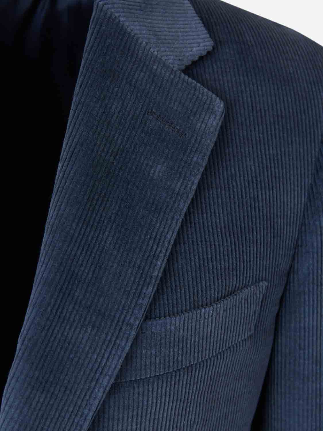 Outlet online Canali Hombre Americana Recta Pana color Azul Marino sku 302-003641 02 - Foto 3