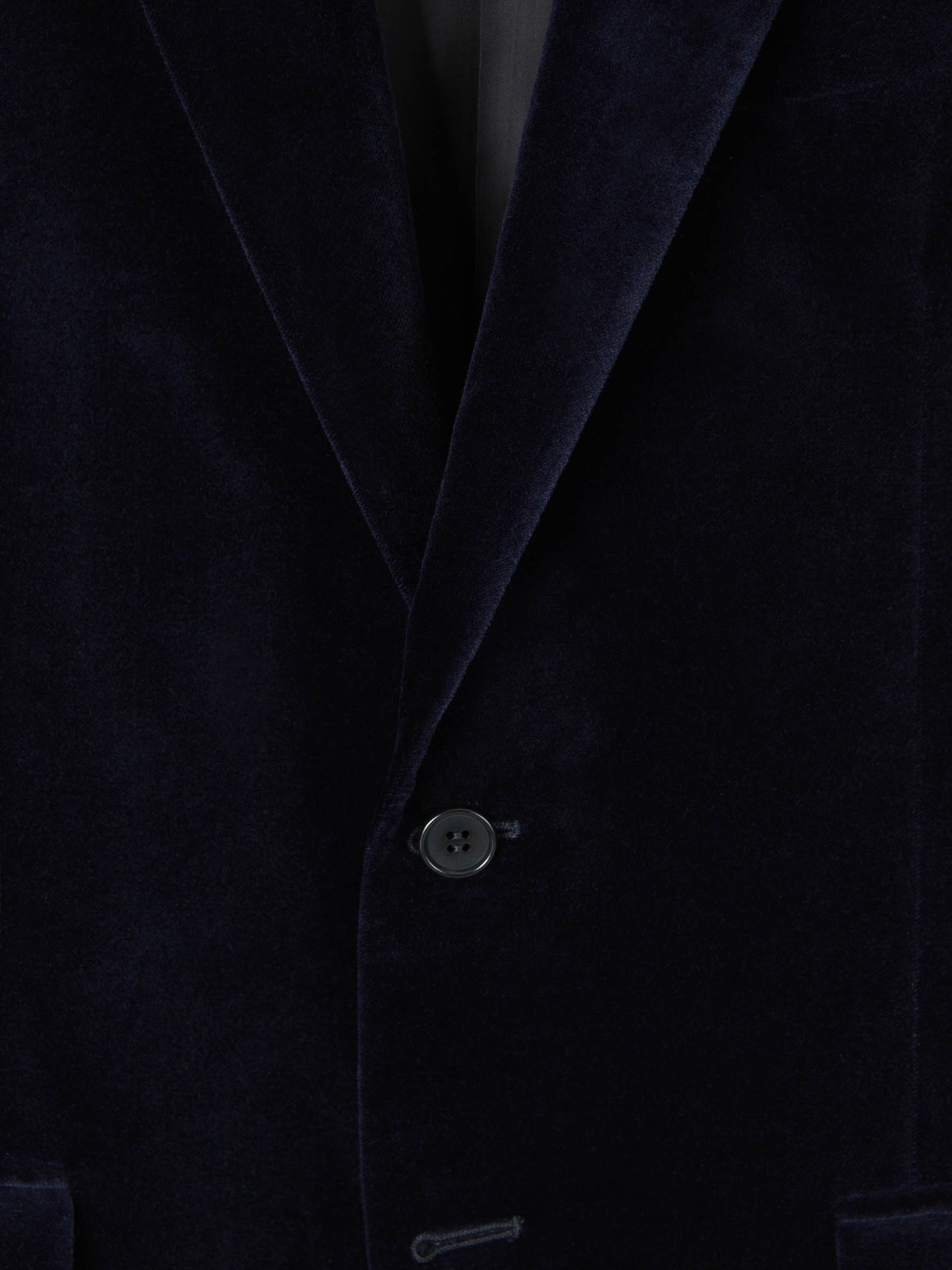 Outlet online Canali Hombre Americana Terciopelo color Azul Marino sku 302-003642 01 - Foto 3