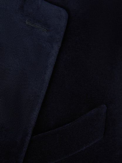 Outlet online Canali Hombre Americana Terciopelo color Azul Marino sku 302-003642 01 - Foto 4