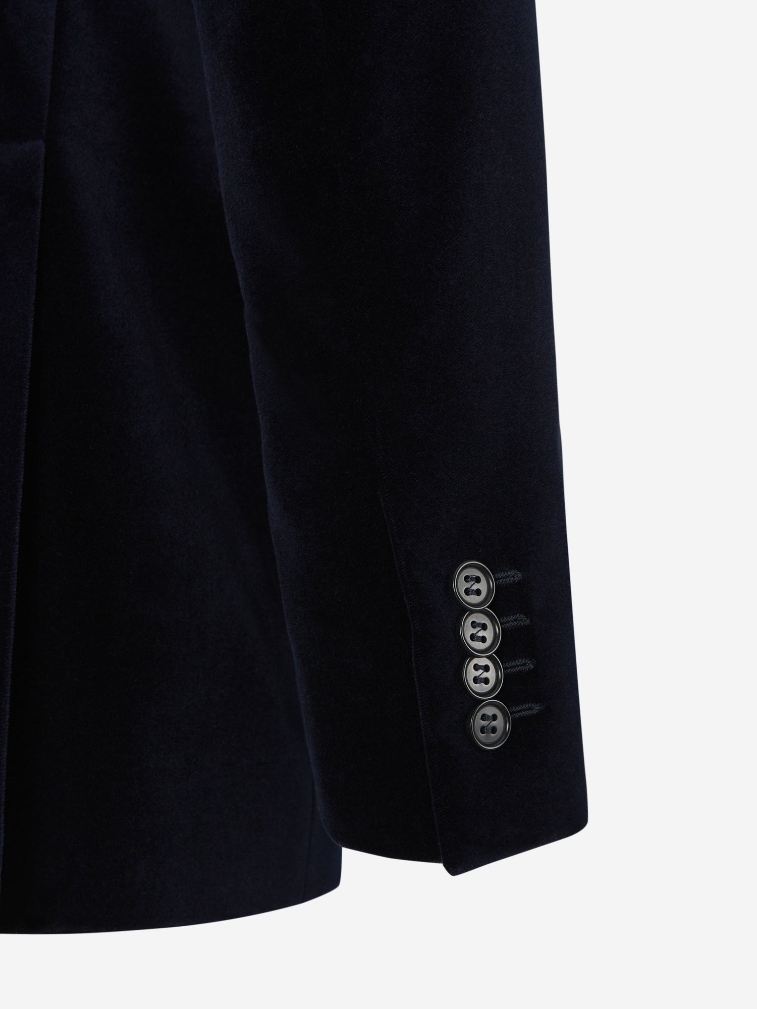 Outlet online Canali Hombre Americana Terciopelo color Azul Marino sku 302-003642 01 - Foto 5