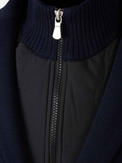 Outlet online Gran Sasso Hombre Americana Punto Lana color Azul Noche sku 302-003645 01 - Foto 3