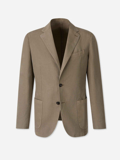 Santa Eulalia Hombre Barcelona Americana Recta Lisa color Taupe sku 302-003671 02 - Foto 1