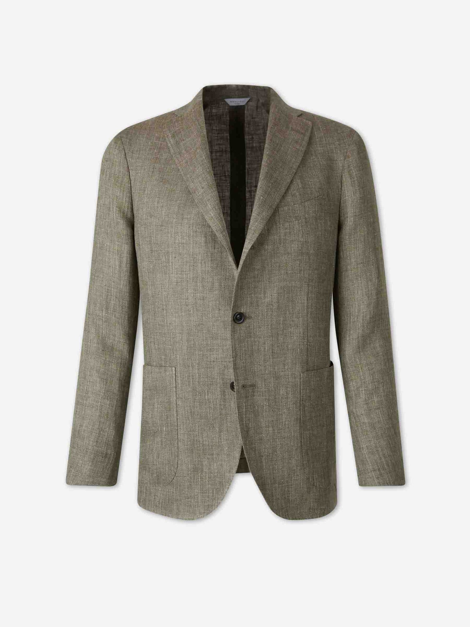 Boglioli Hombre Barcelona Americana Lino K color Verde Militar sku 302-003681 01 - Foto 1