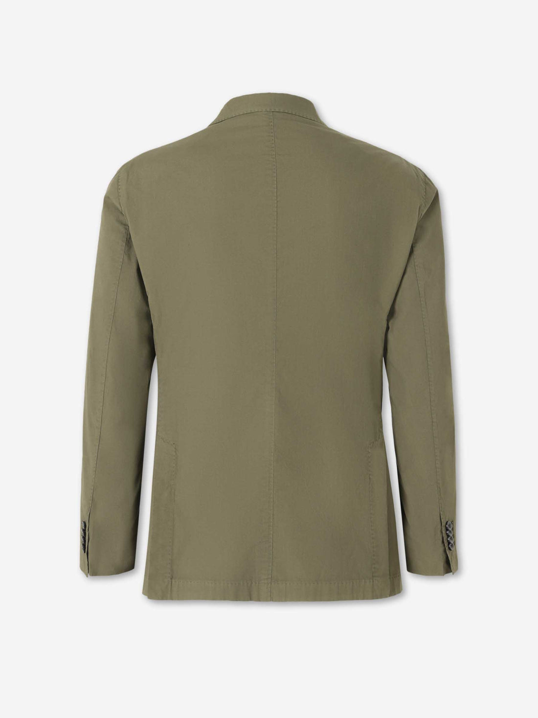 Boglioli Hombre Barcelona Americana Recta Algodón color Verde Militar sku 302-003685 02 - Foto 2