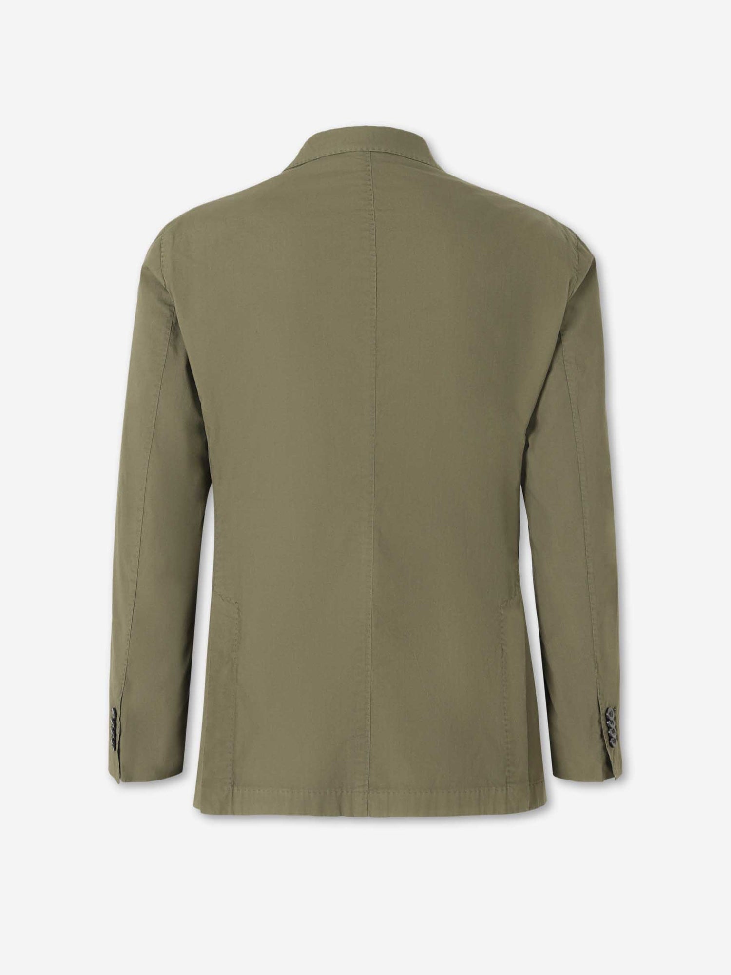 Boglioli Hombre Barcelona Americana Recta Algodón color Verde Militar sku 302-003685 02 - Foto 2