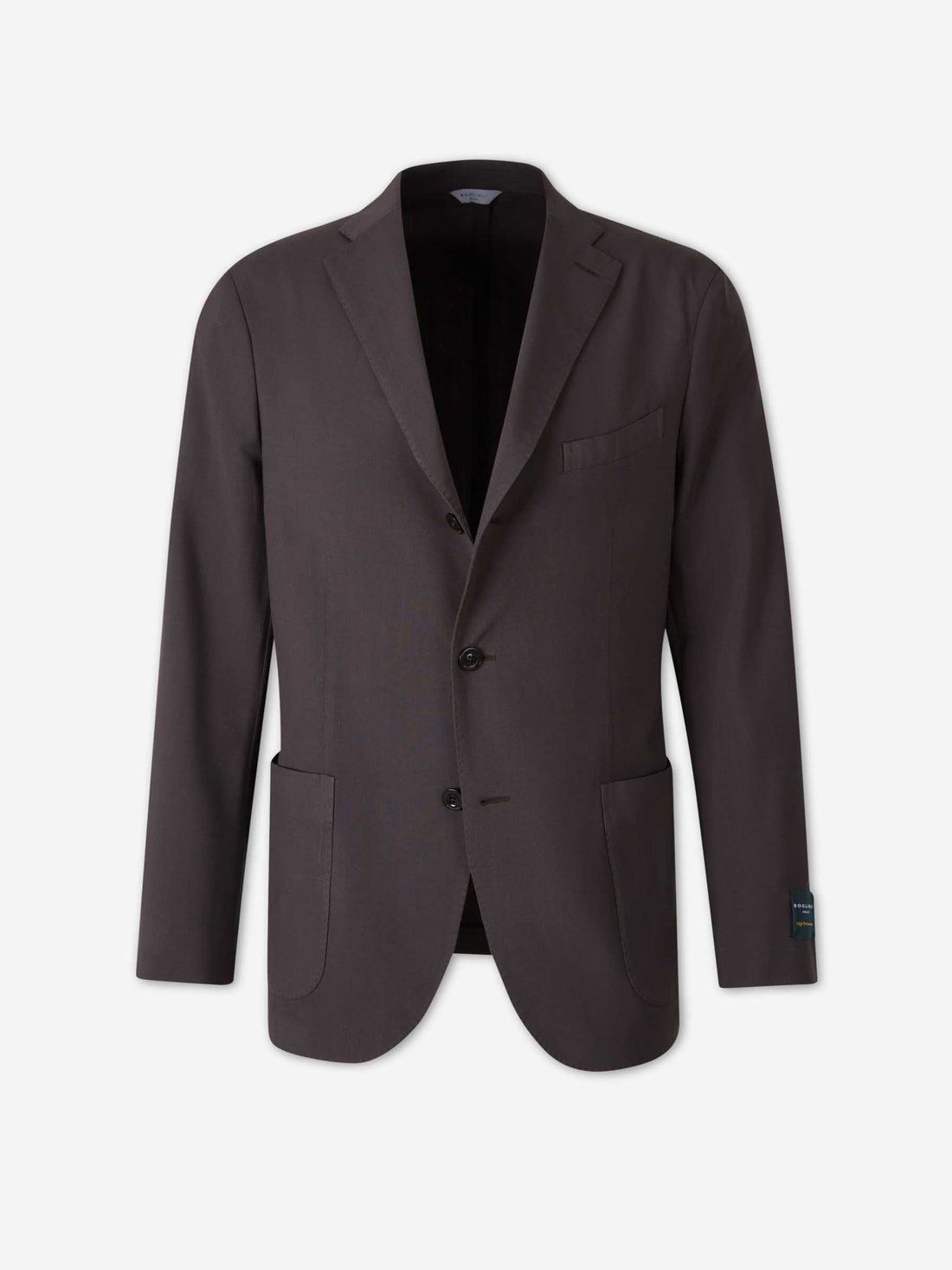 Boglioli Hombre Barcelona Americana Recta Lana color Marrón Oscuro sku 302-003686 01 - Foto 1
