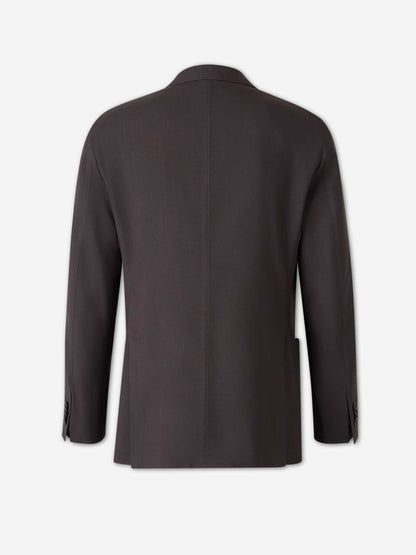 Boglioli Hombre Barcelona Americana Recta Lana color Marrón Oscuro sku 302-003686 01 - Foto 2