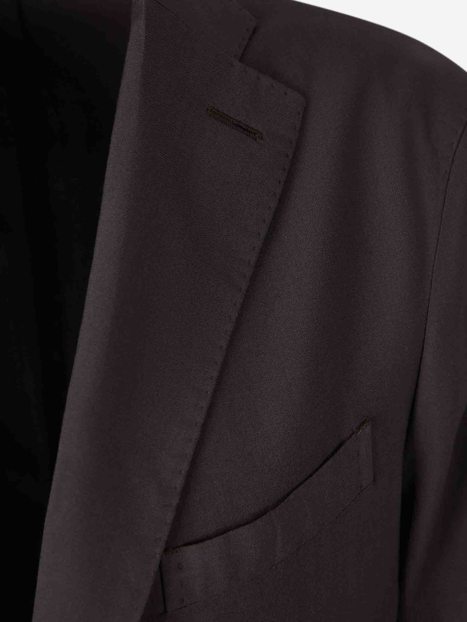 Boglioli Hombre Barcelona Americana Recta Lana color Marrón Oscuro sku 302-003686 01 - Foto 3