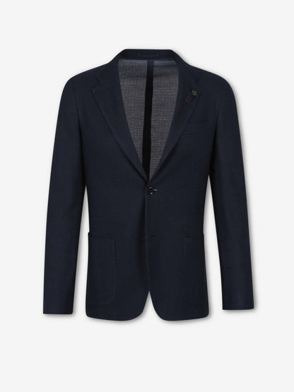 Outlet online Lardini Hombre Americana Recta Algodón color Azul Noche sku 302-003701 01 - Foto 1