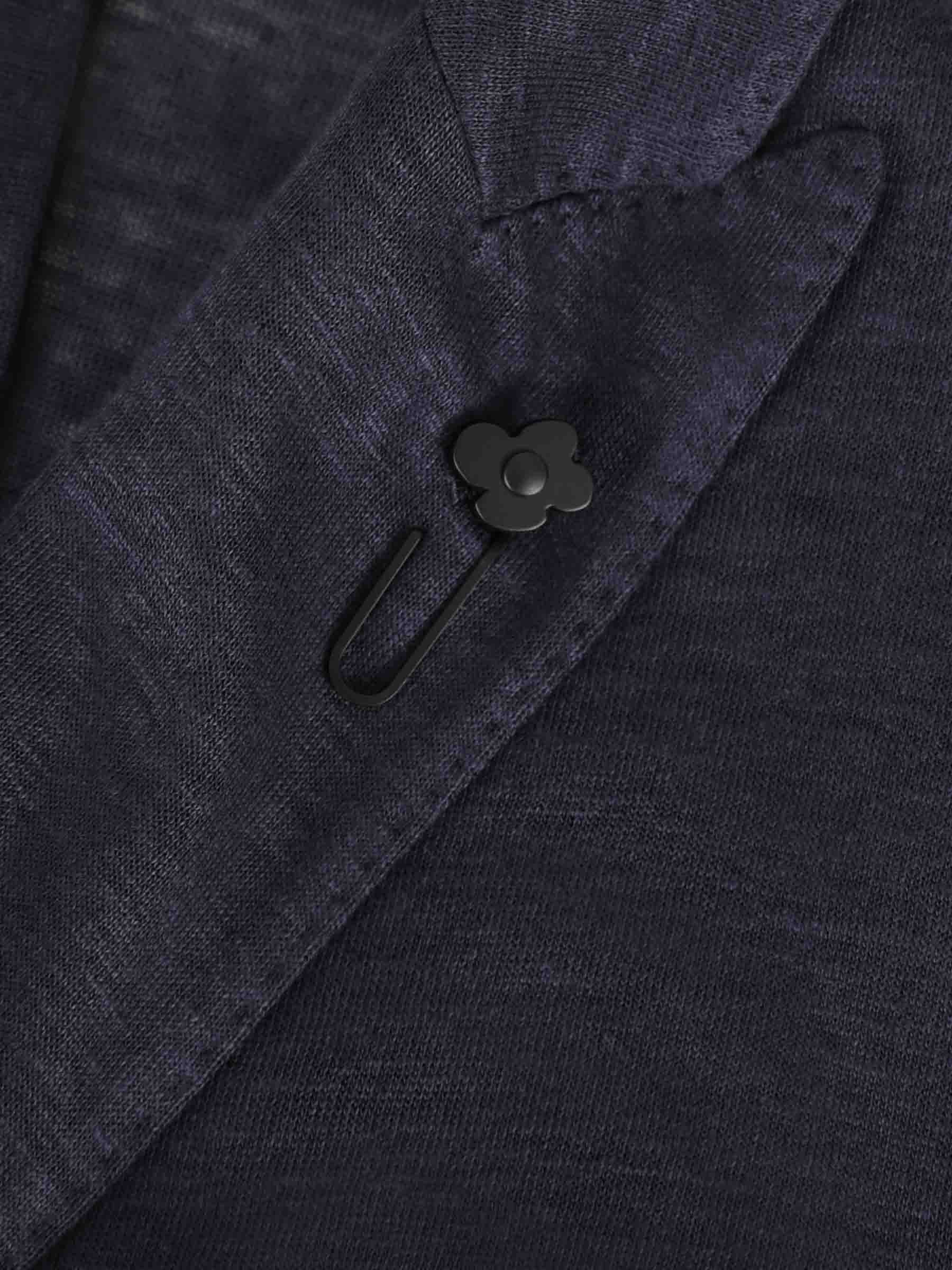 Lardini Hombre Barcelona Americana Cruzada Algodón color Azul Marino sku 302-003702 01 - Foto 4