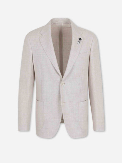 Lardini Hombre Barcelona Americana Recta Lana color Taupe sku 302-003704 02 - Foto 1