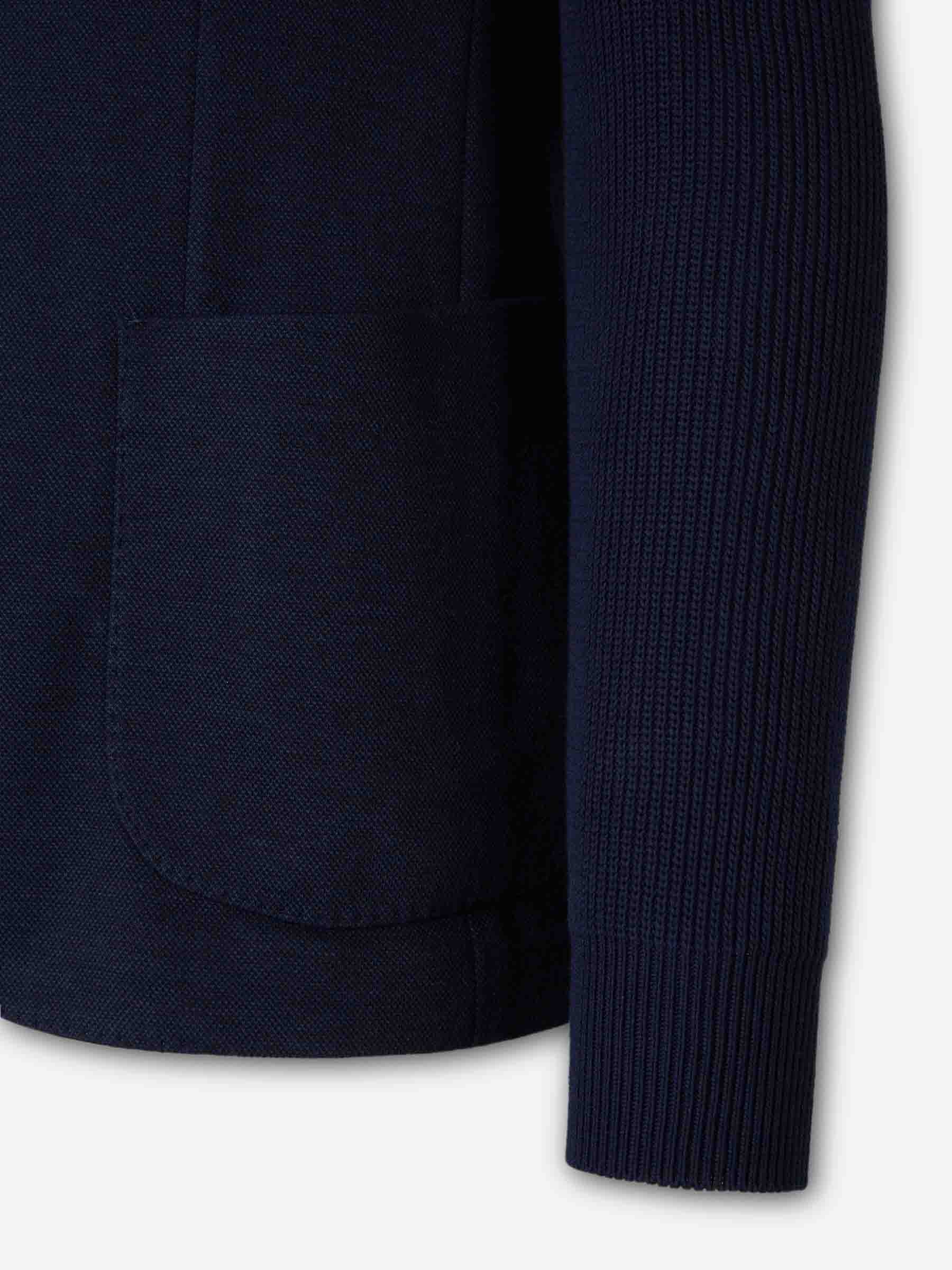 Gran Sasso Hombre Barcelona Americana Punto Capucha color Azul Noche sku 302-003709 01 - Foto 6
