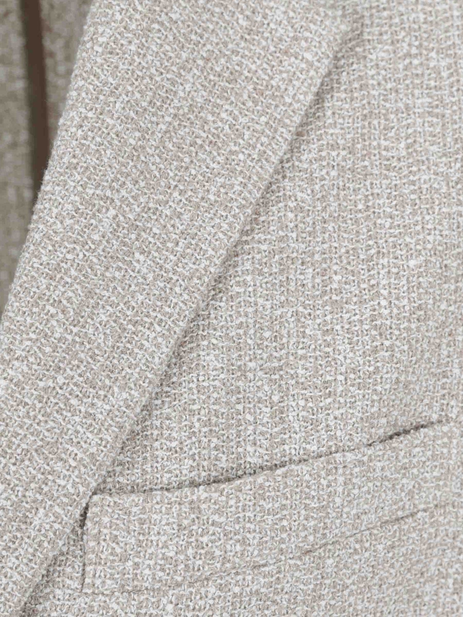Harris Wharf Hombre Barcelona Americana Recta Algodón color Beige sku 302-003712 01 - Foto 4