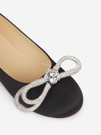 MACH &amp; MACH Bailarinas Double Bow color Negro sku 800-005130 01 - Foto 4