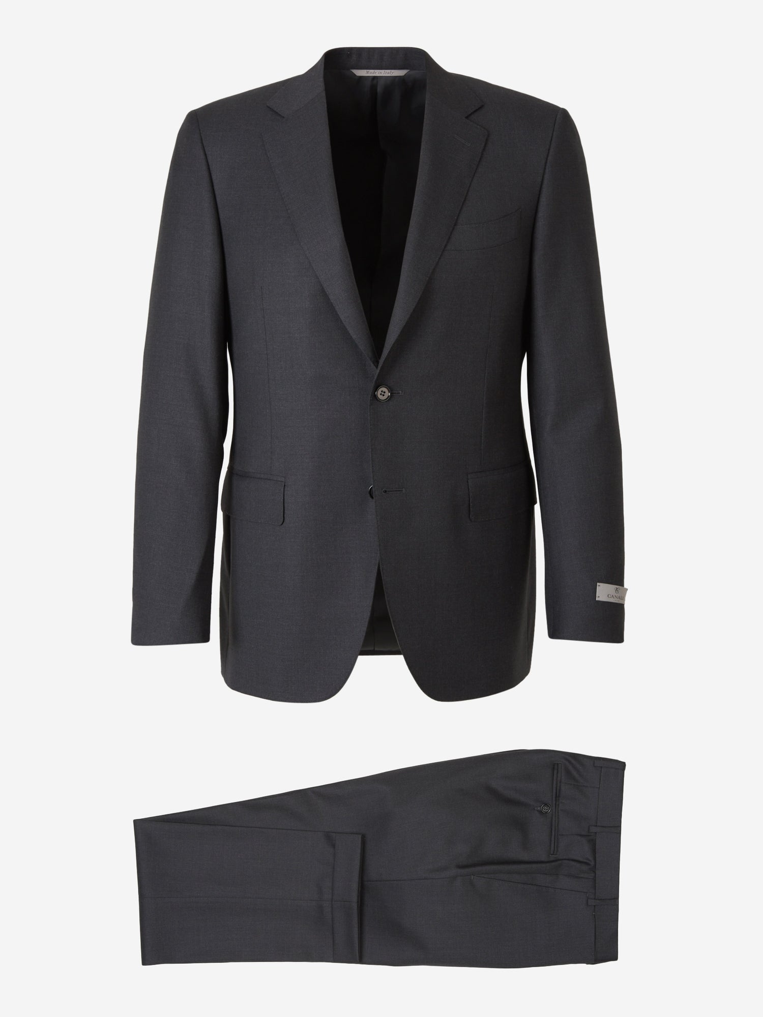 Outlet online Canali Hombre Traje Jaspeado Lana color Gris Antracita sku 311-000283 01 - Foto 1