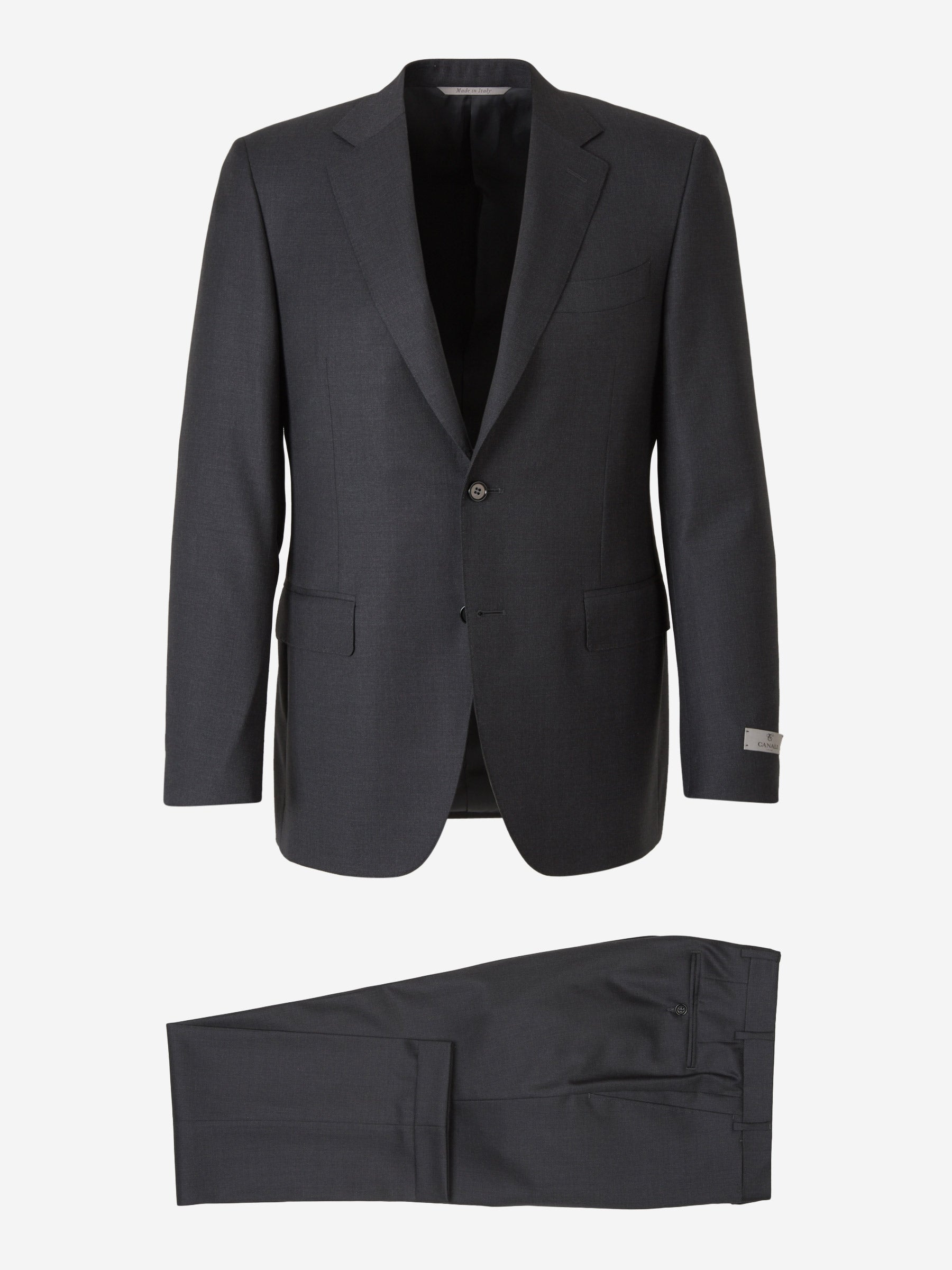 Outlet online Canali Hombre Traje Jaspeado Lana color Gris Antracita sku 311-000283 01 - Foto 1