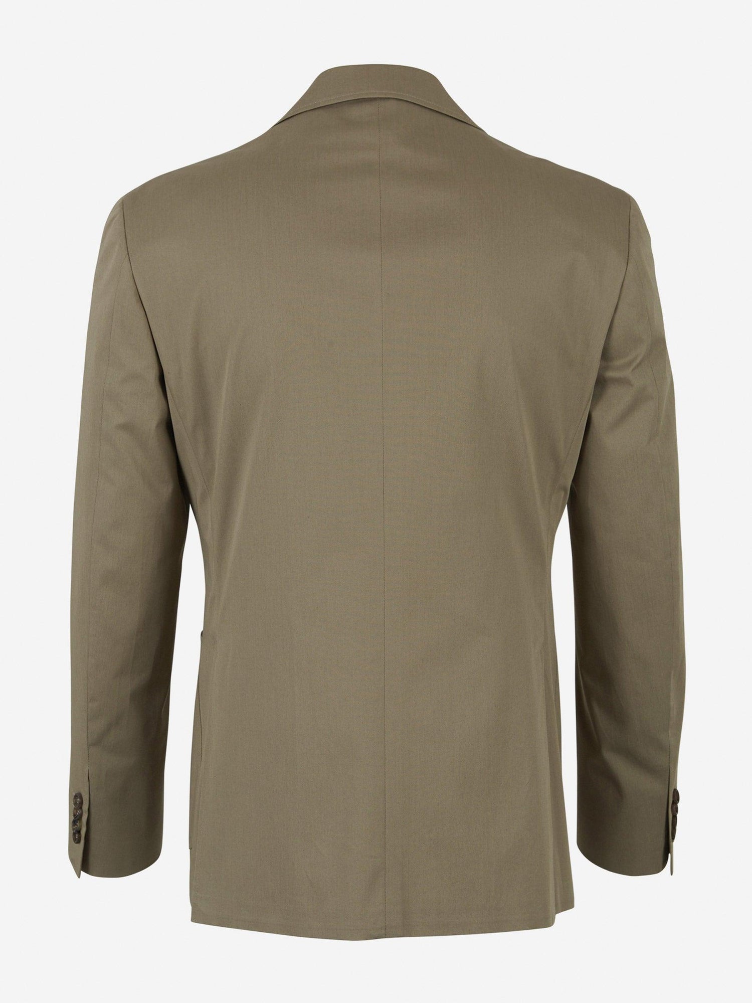 Canali Traje Kei Algodón color Verde Militar sku 311-000336 02 - Foto 5
