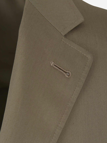 Canali Traje Kei Algodón color Verde Militar sku 311-000336 02 - Foto 6