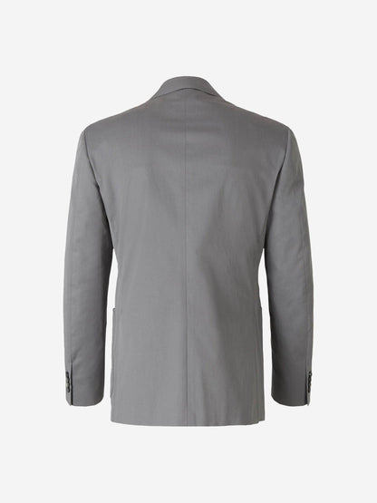 Outlet online Canali Hombre Traje Kei Algodón color Verde Militar sku 311-000336 02 - Foto 4