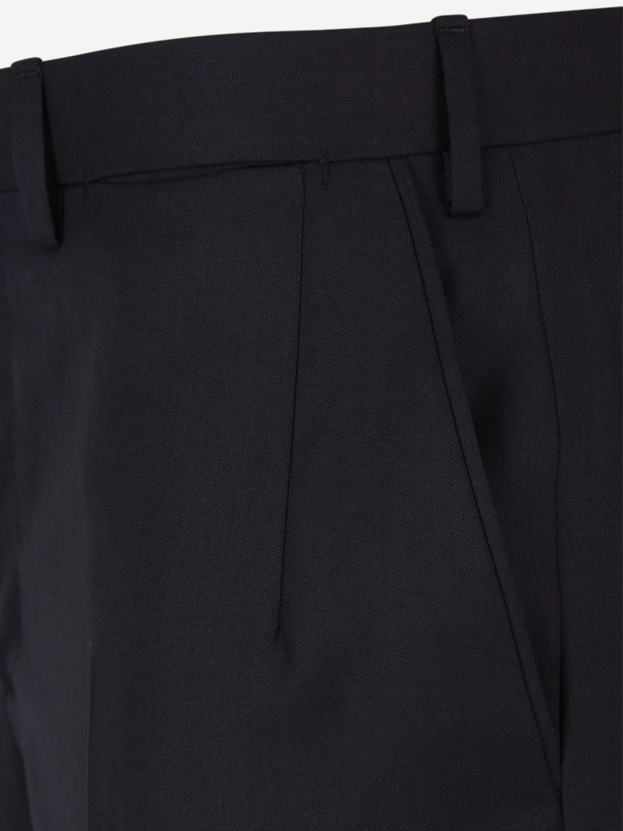 Outlet online Brioni Hombre Traje de lana Herringbone color Negro sku 312-002461 01 - Foto 8